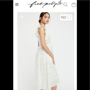 peach pie midi dress